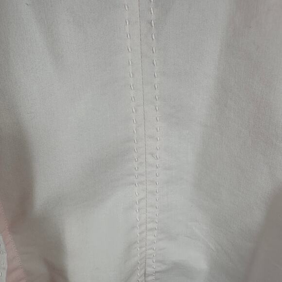 Cato Light Pink Button Front Blouse Size L Stitch Detail 3/4 SleeveCan - Picture 7 of 8